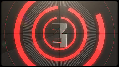 三维红黑隧道旋转10秒倒计时LOGO片头视频的预览图