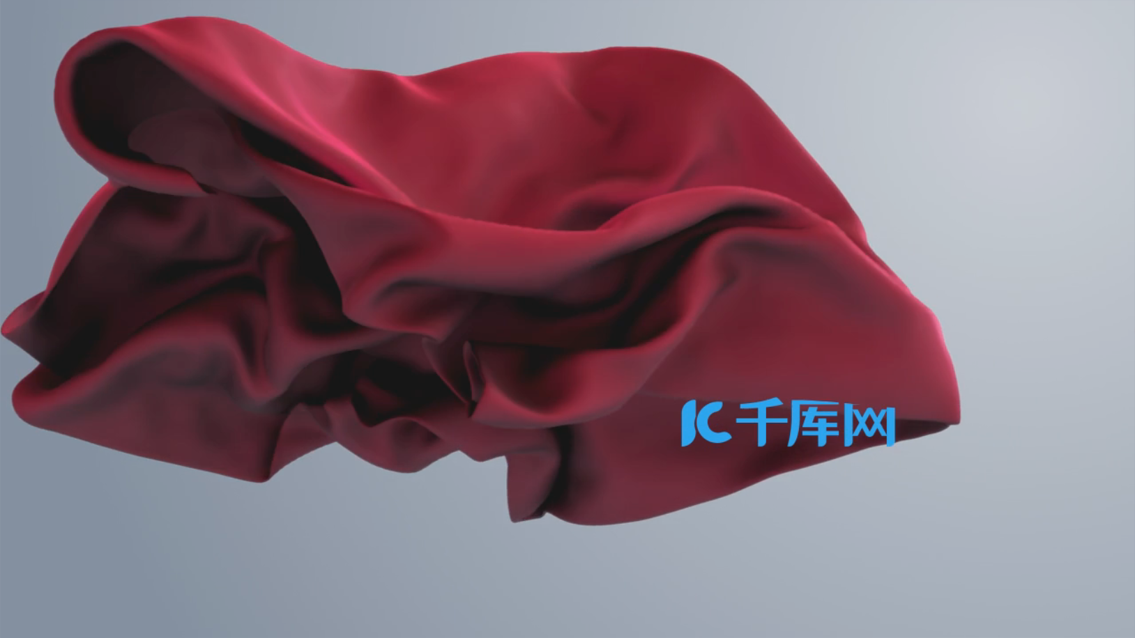 红绸带三维华丽logo演绎开场片头片尾模板视频的预览图