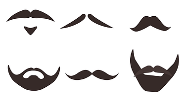 6款动态胡子卡通表情装饰直播抖音礼物视频的预览图