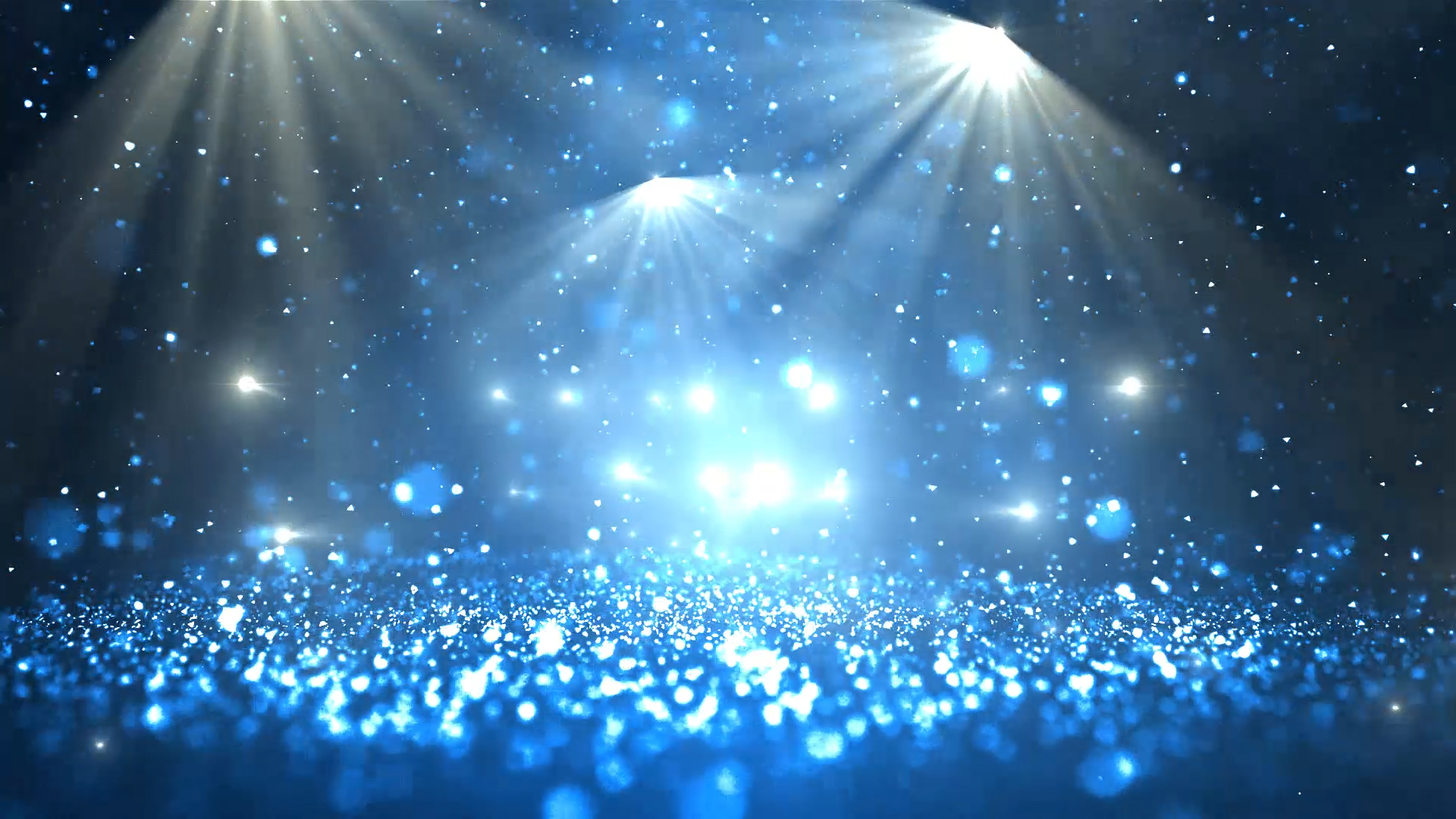 原创大气光线蓝色粒子舞台背景展示视频的预览图