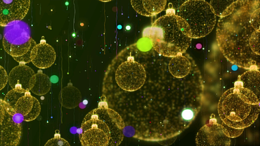 圣诞LED灯花粒子展示后期大屏循环背景视频的预览图