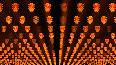春节灯笼新春LED空中悬挂循环大屏背景视频的预览图