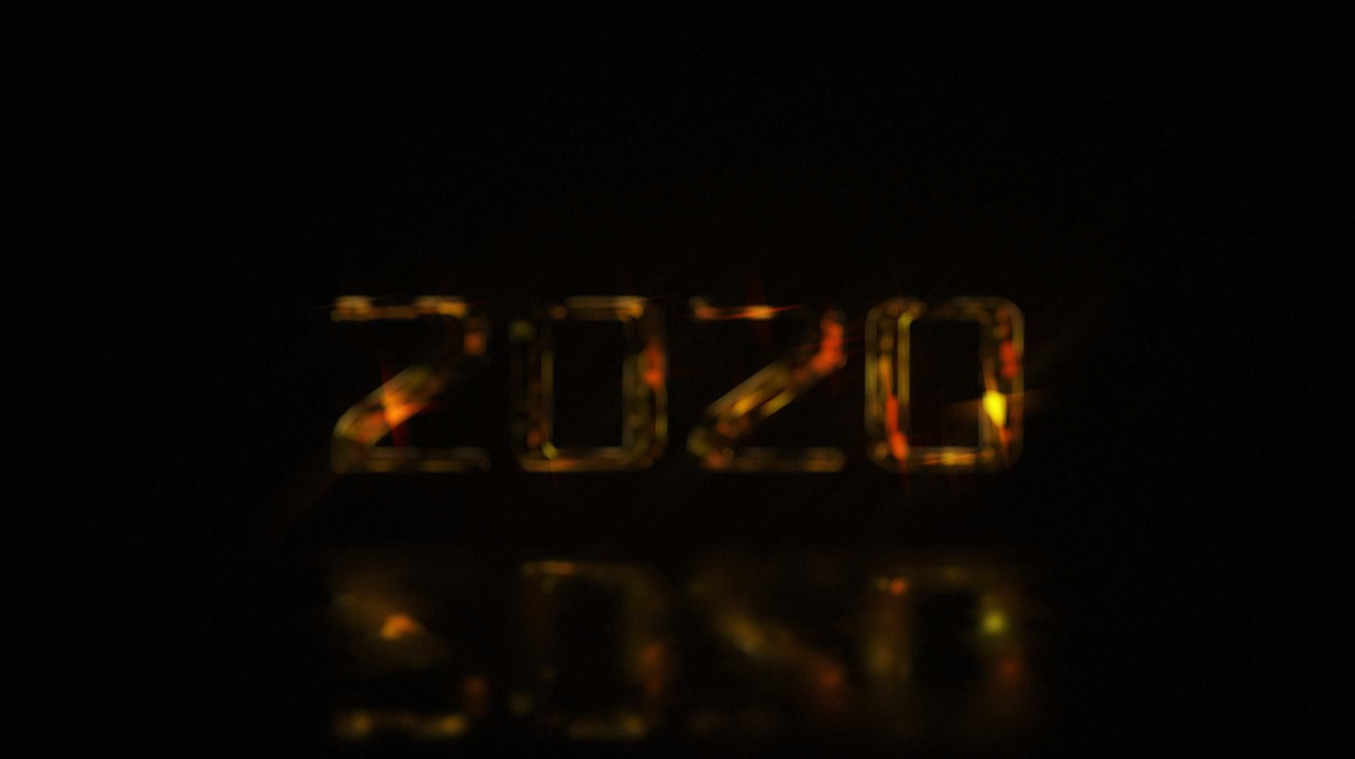 朦胧三维空间感金色2020全新开场视频的预览图