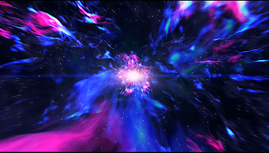 震撼大气宇宙星云穿梭科技动态背景视频视频的预览图