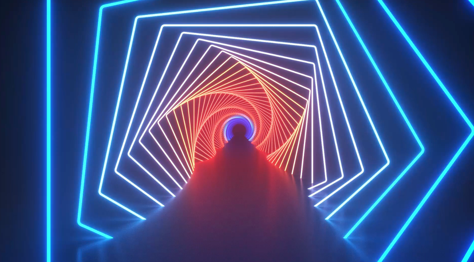 舞台dj炫酷线条隧道展示大屏幕循环背景视频的预览图