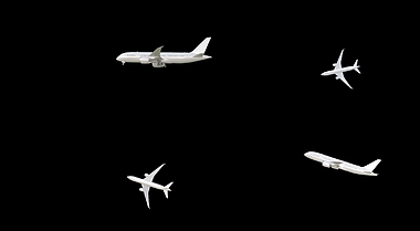 8款飞机带通道飞翔后期效果展示视频的预览图