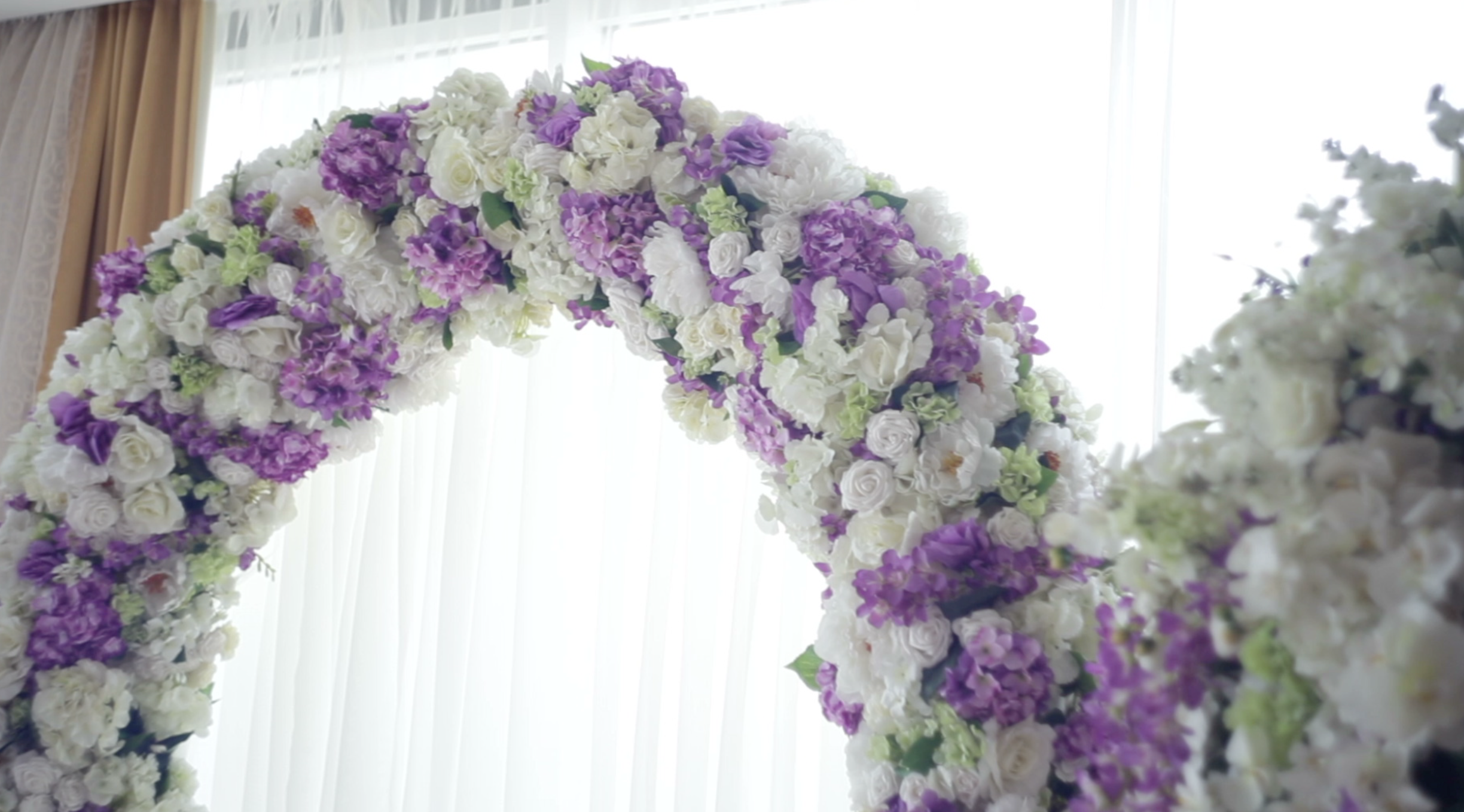 1080P婚礼花朵装饰高清视频视频的预览图