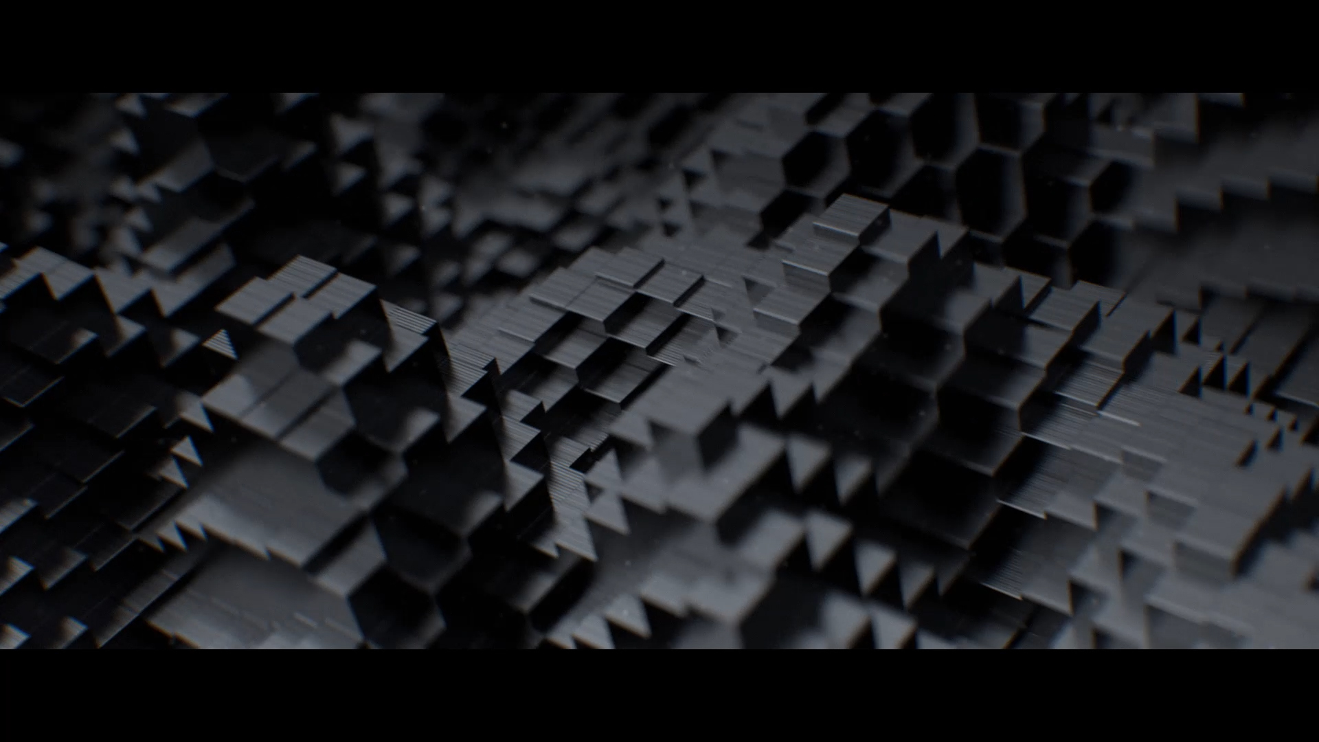 黑色方块升降LOGO展示PR模板视频的预览图