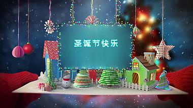 圣诞节开场宣传展示会声会影模板视频的预览图