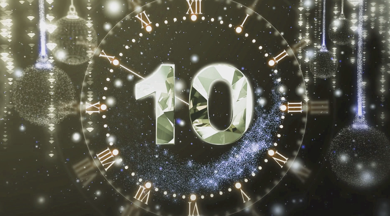 华丽2020新年跨年倒计时开场片头模板视频的预览图