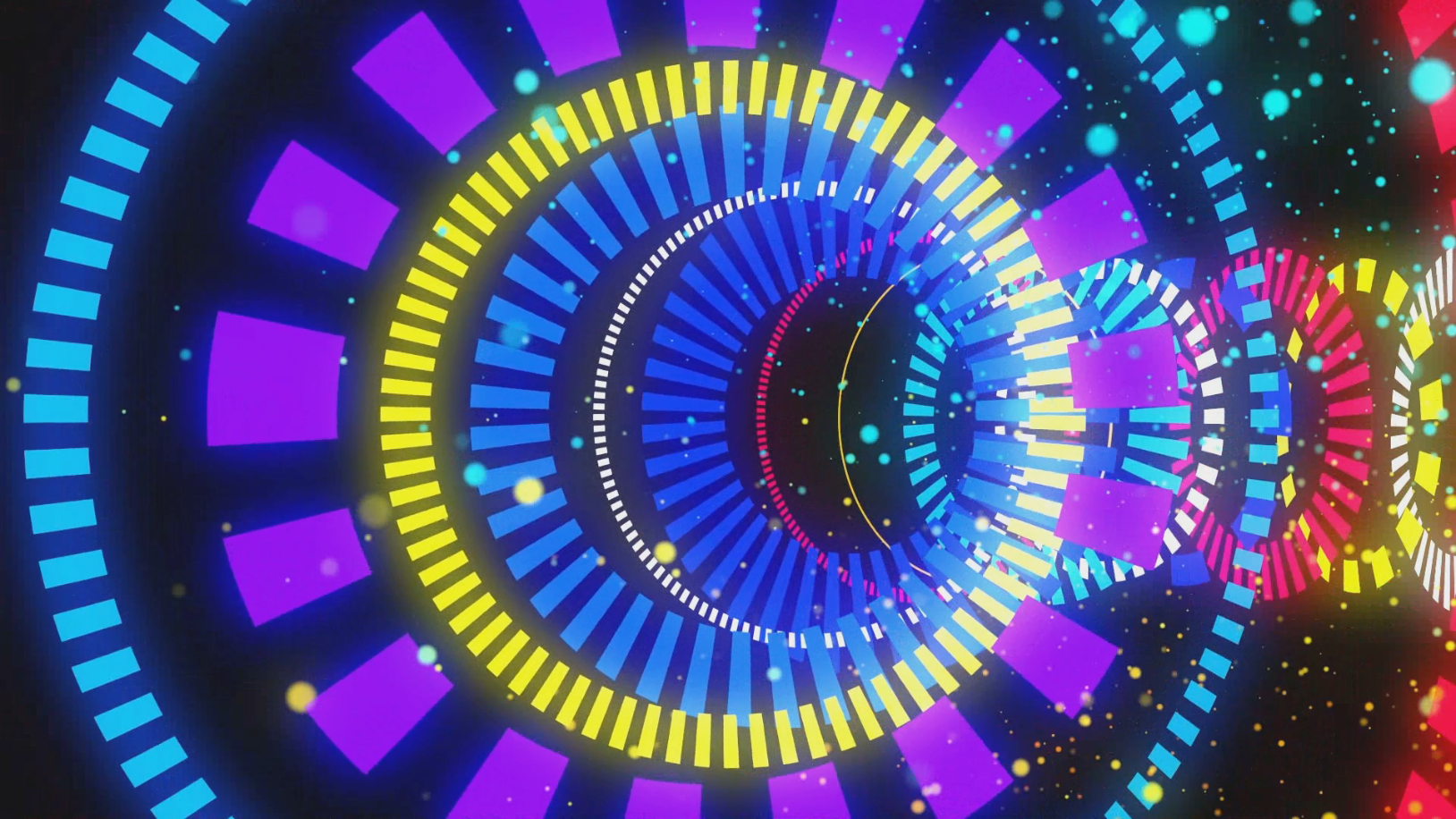 时尚炫酷隧道迪厅舞台LED循环大屏背景视频的预览图