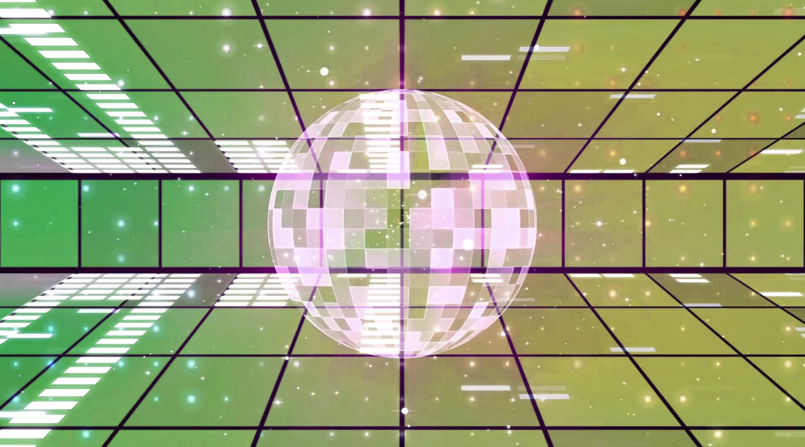DJ舞台灯球LED舞台大屏幕循环背景视频的预览图