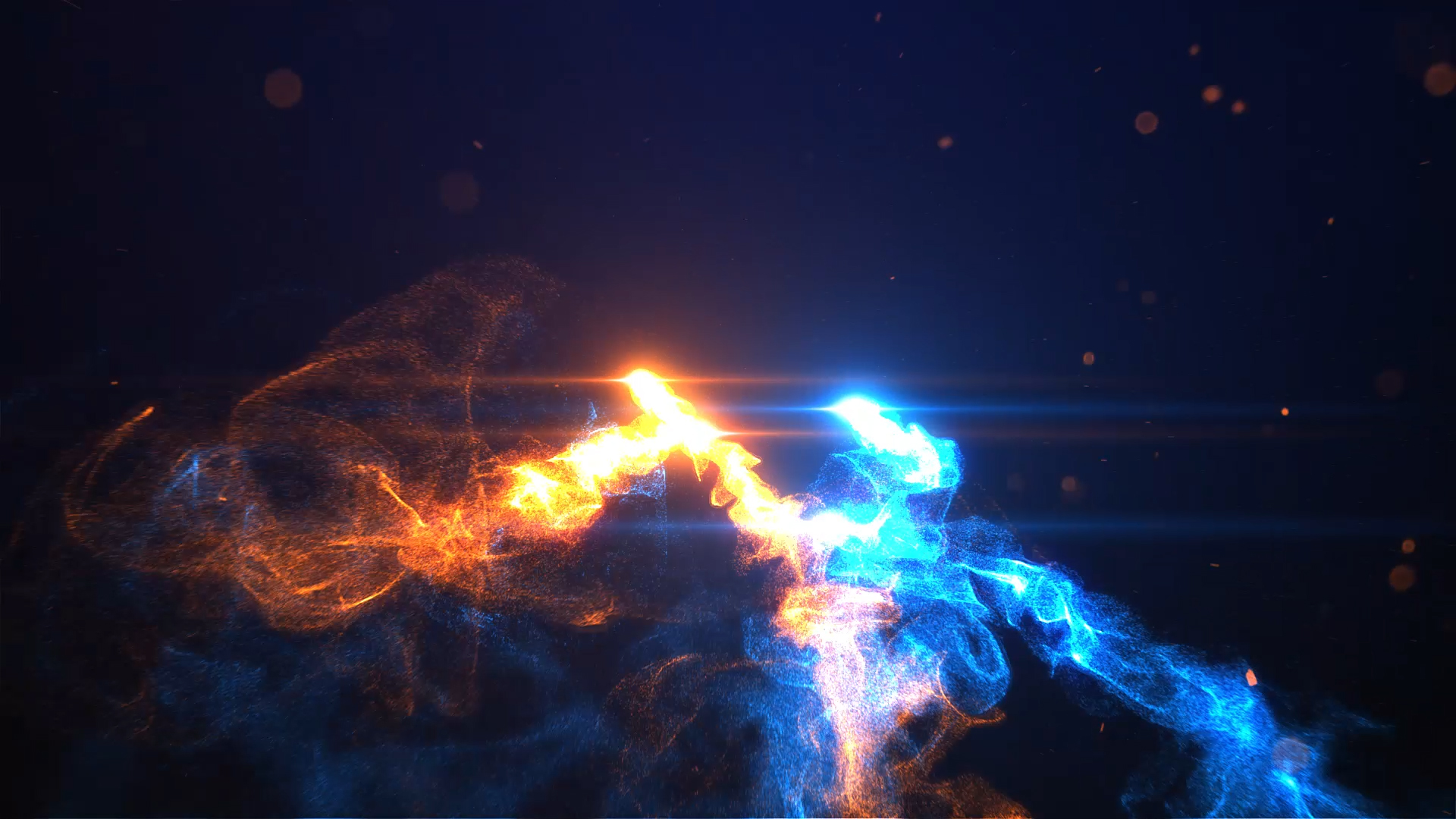 双色粒子光效交错LOGO展示PR模板视频的预览图