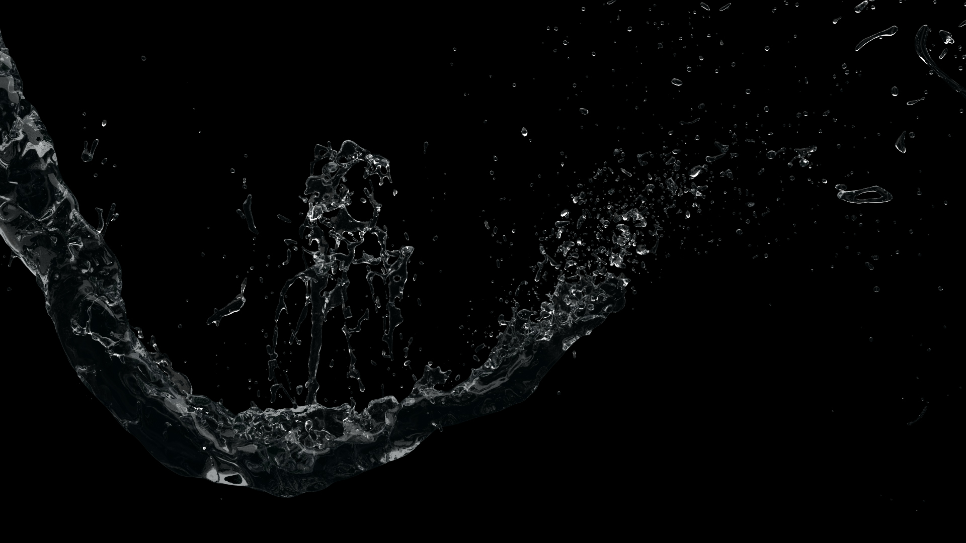 水泼洒带通道免抠视频素材视频的预览图
