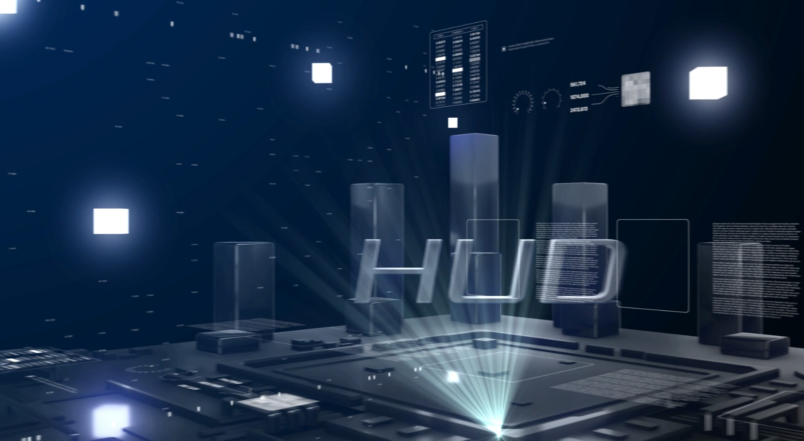 炫酷科技感HUD字幕效果展示开场字幕视频的预览图