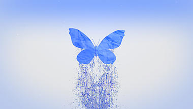 水流蝴蝶飞舞Logo片头pr模板视频的预览图