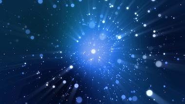 蓝色星星粒子星空宇宙动态绿色循环背景视频的预览图