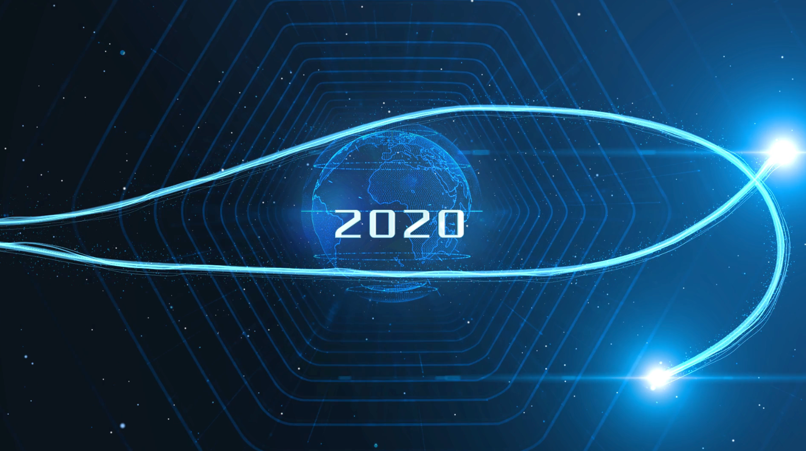 震撼三维2020科技内容宣传片头展示ae模板视频的预览图