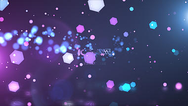 炫丽粒子光斑企业LOGO片头模板视频的预览图