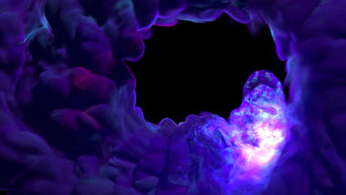 紫色烟雾转场素材免抠带通道视频的预览图