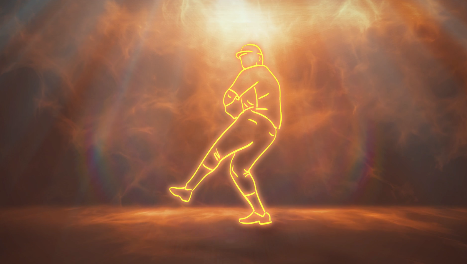 棒球光线效果投球展示标志开场视频的预览图