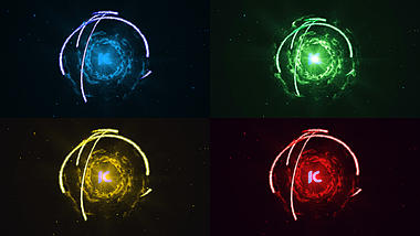 大气光效粒子logo演绎pr模板视频的预览图
