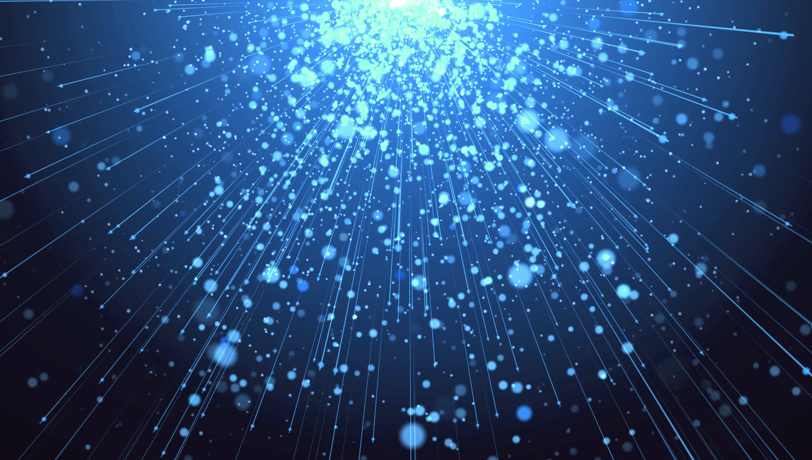 蓝色粒子发射绚丽效果LED循环大屏背景视频的预览图