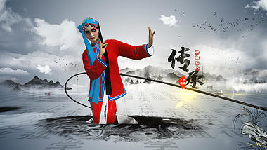 中国风水墨传承文化图文片头视频的预览图