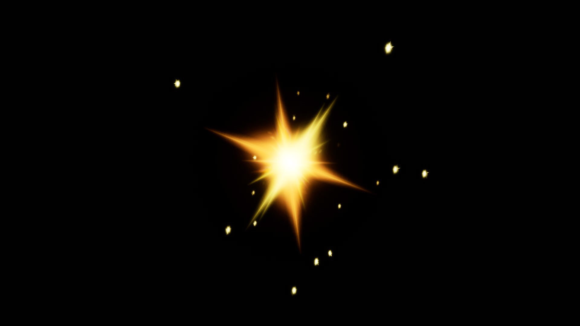 金色粒子光斑闪烁特效后期叠加光效视频的预览图