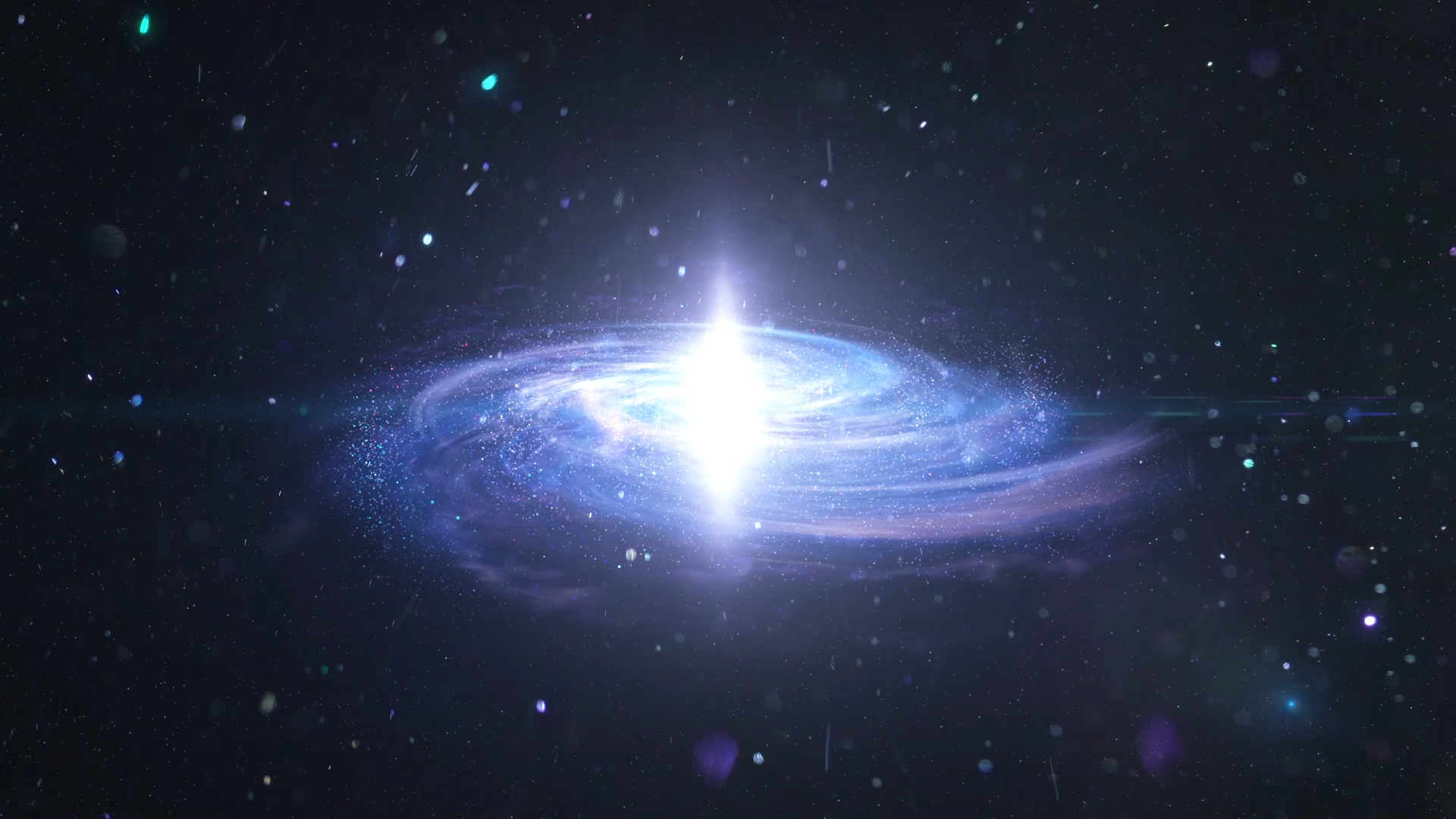 大气紫色宇宙星云背景视频素材视频的预览图