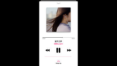 苹果音乐app界面ae模板视频的预览图