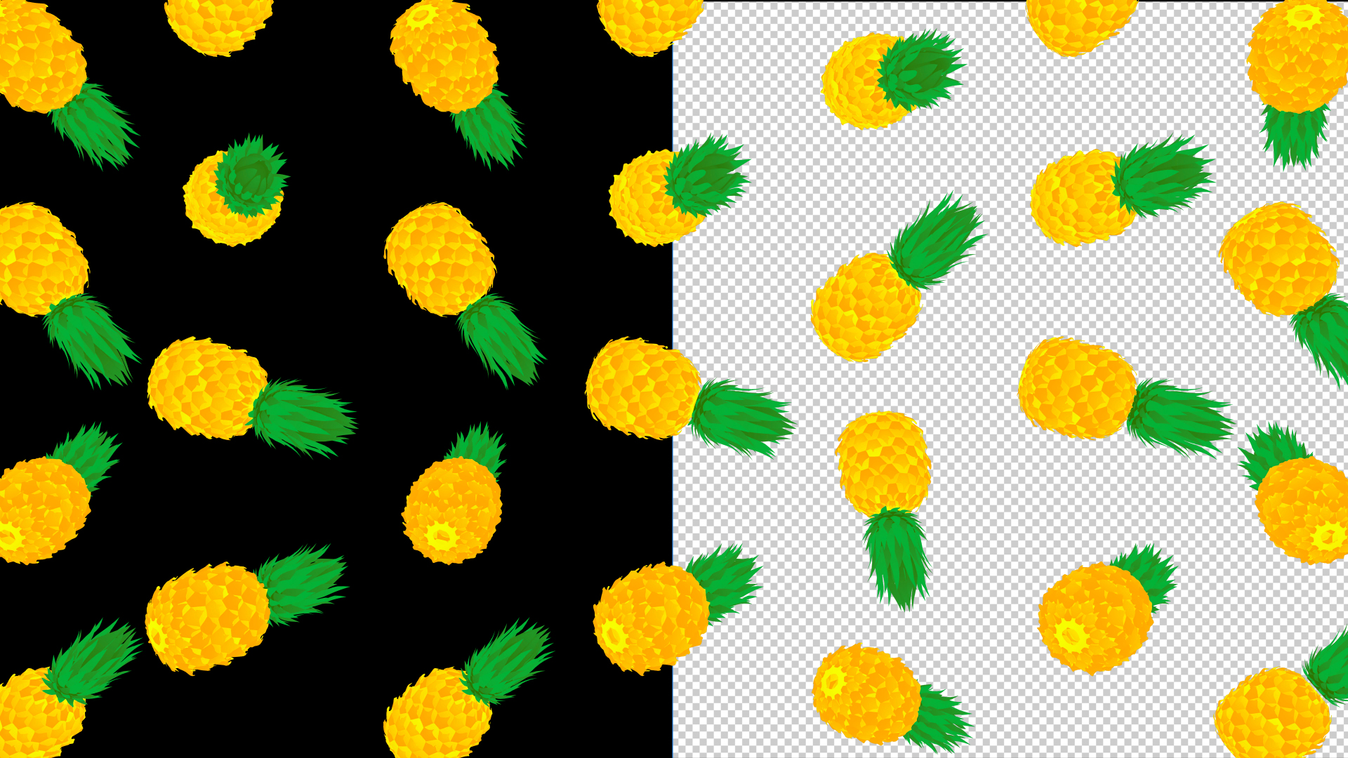 卡通夏日三维菠萝水果装饰元素视频的预览图