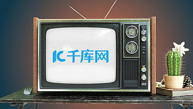 新复古旧电视雪花屏LOGO片头视频的预览图