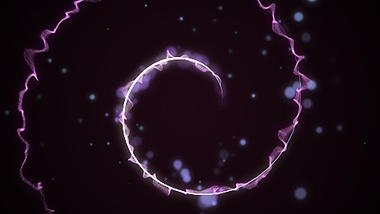 光效紫色蓝色粒子炫酷旋转漩涡特效带通道视频的预览图