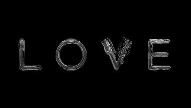 水英文字母LOVE免抠带通道视频素材视频的预览图