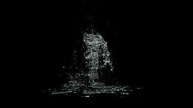 喷泉水柱后期免抠元素流体特效视频的预览图