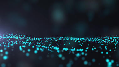 炫酷蓝色粒子流动唯美特效背景视频的预览图