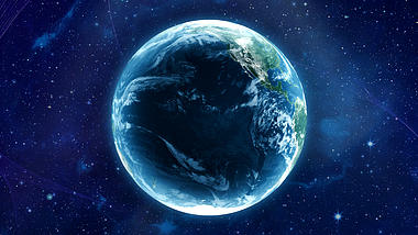 大气地球地图logo片头ae模板视频的预览图