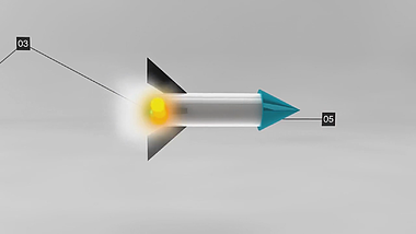 创意5秒开场倒计时三维火箭效果ae模板视频的预览图