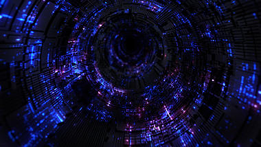炫酷科技科幻时空隧道穿梭无限循环背景视频视频的预览图