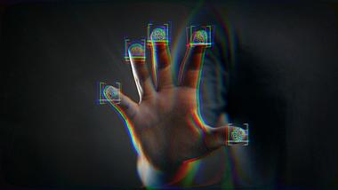 科技感指纹解锁数字穿梭科技片头ae模板视频的预览图