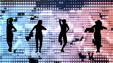 潮流夜店酒吧舞台舞蹈LED背景视频的预览图