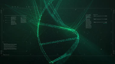 绿色DNA科技背景ae模板视频的预览图