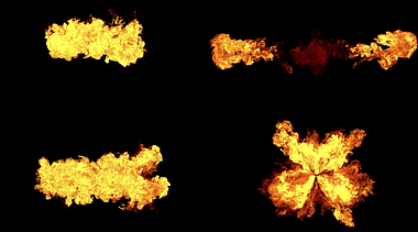 8款震撼的火焰免抠电影后期展示视频的预览图