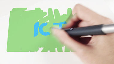 手绘logo标志片头AE模板视频的预览图