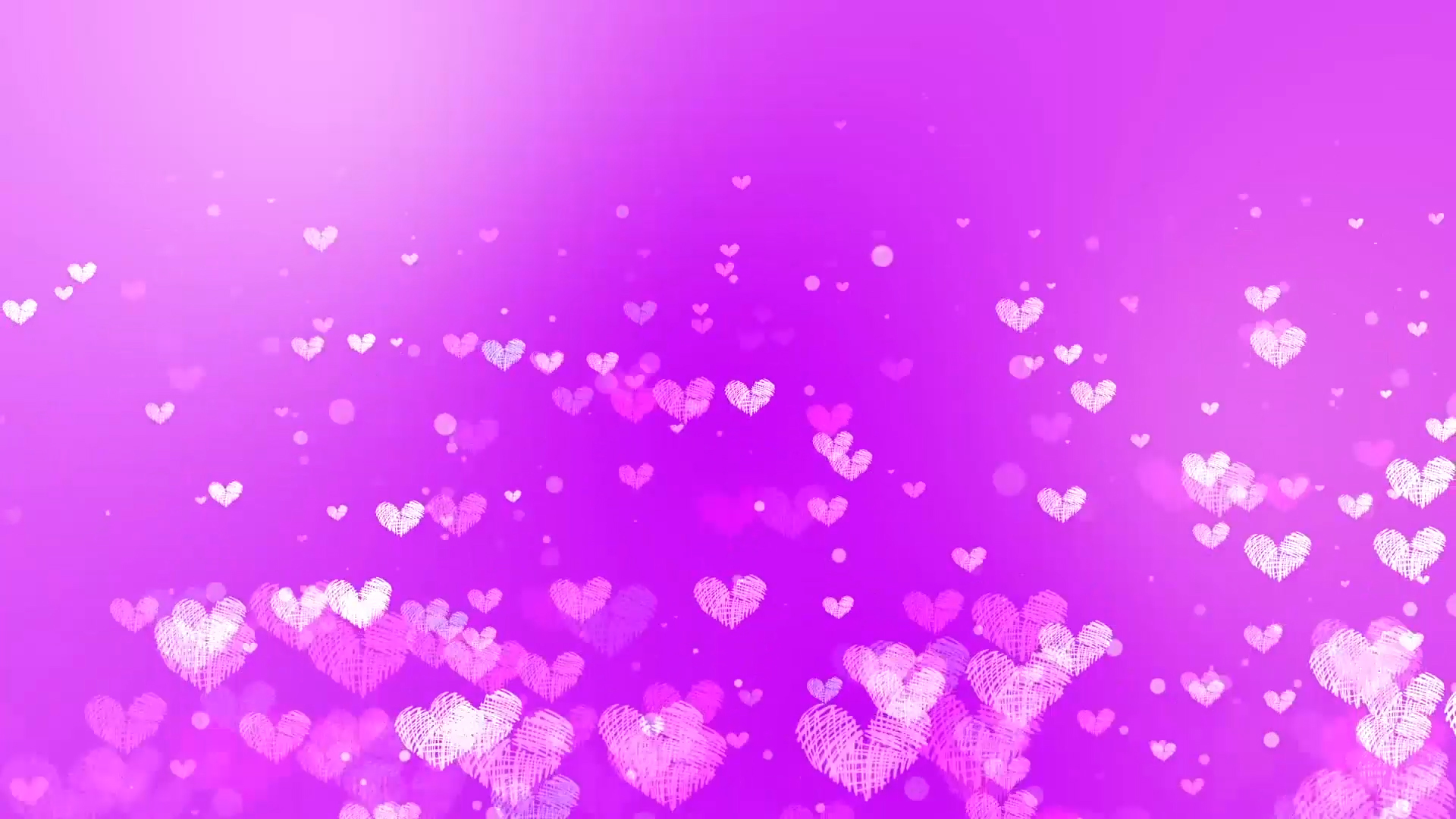 粉紫色梦幻爱心粒子婚礼背景视频温馨视频的预览图