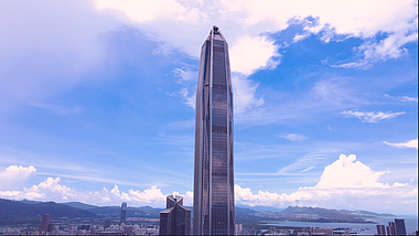 航拍深圳平安金融中心高楼大厦摩天大楼视频的预览图