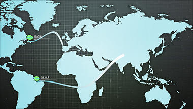 大气世界地图logo动画片头ae模板视频的预览图