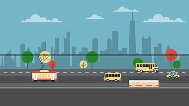 MG城市交通场景ae模板视频的预览图