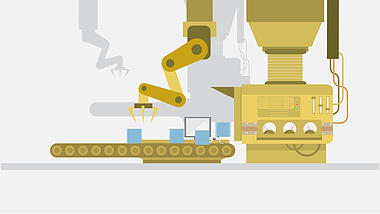 工厂机器工作生产线场景MG动画AE模板视频的预览图